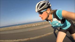 Inline skating along the coast in Denmark (GoPro)