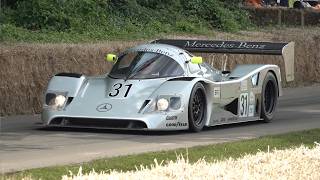 Sauber-Mercedes C11 GROUP C ex Schumacher ft. Sauber C9 LeMans Winner! 5.0L V8 Exhaust Sounds!