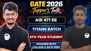 GATE 2026 Rankers Interview || AIR 471 EE || PrepFusion