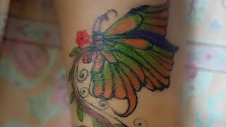 Colourful Butterfly Tattoo | DIY Tattoo #tattoo #musical #tattooartist #tattooart #tattooart