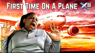 I rode a plane for the first time and it went like this...