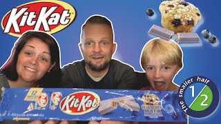 New Blueberry Muffin  Kit Kat Taste Test and Review