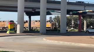 UP 5541 leading a intermodal train