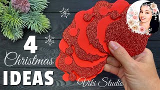 4 Christmas Craft Ideas ✨ Christmas decorations Christmas ornaments