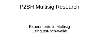Multisignature Wallet Research