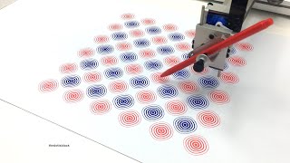 DRAWING MACHINE 18 | Grid of rectangles with round corners (Pen Plotter Art w/ AxiDraw, Processing)