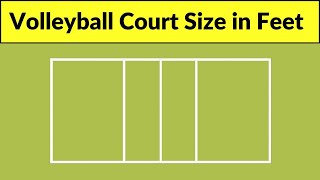 Volleyball court marking | volleyball court size in feet | volleyball court dimensions in feet