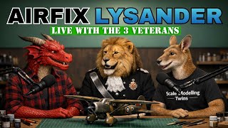 3 Veterans vs the Airfix Lysander — 1:48 Build, Banter & Battle Stories LIVE
