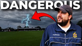 I Risked My Life In A Storm To Watch Football! ⛈️