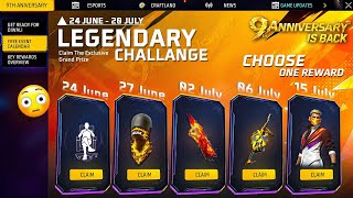 24 June🔥 Login Free Rewards🥳| 9th Anniversary Event Free Fire| Ob54 Magic cube Store Update Freefire