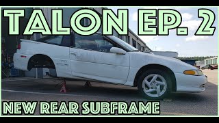 Talon TSi Ep.2 - New rear subframe, fuel tank, and....first start?? Auction car gains momentum!