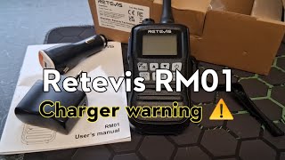 Retevis RM-01 Marine VHF radio - charger warning ⚠️ #marine_vhf #retevis 