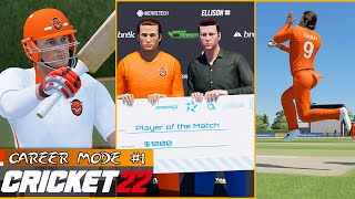 Cricket 22 Career Mode 1 - Man of the Match on Debut!