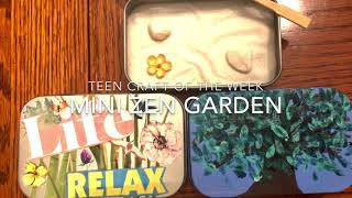 Teen Craft - Mini Zen Garden
