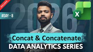 How to Combine Cells in Excel: CONCAT vs CONCATENATE (Day 8)