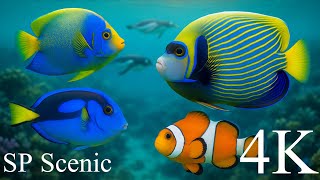Colorful Coral Reef Fish | Relaxing Underwater Marine Life Documentary in 4K