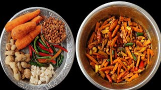 ঘৰতে থকা পাচলিৰে ভেজ মিকচ আচাৰ বনাও আহক/  Mix veg pickle recipe/ Instan Tasty mix Veg Achar