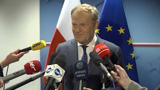 Statement by Prime Minister Donald Tusk for the media.