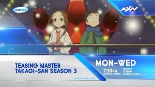 ANIMAX Asia promo on AXN Asia [crosspromo] - Teasing Master Takagi-san Season 3 (ARCHIVE)
