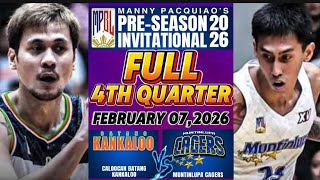 MPBL | FULL 4TH QUARTER | CALOOCAN BATANG KANKALOO VS MUNTINLUPA CAGERS 2026 PRE-SEASON JAN. 07,2025