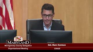 11/10/22 Montgomery County Delegation Organizational Meeting