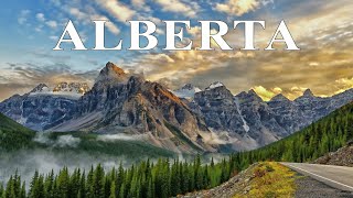 Calm Music for focusing with ALBERTA, CANADA pictures (4K)