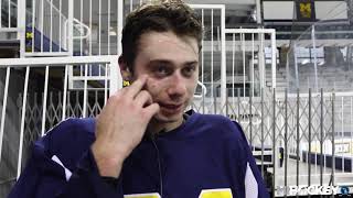 Quinn Hughes talks brothers Jack and Luke, coming back to Michigan for sophomore season