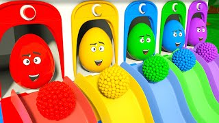 5 Color Eggs Song | Old Macdonald had a Farm | DuZoo Nursery Rhymes & Kids Songs