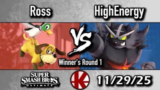Ult - Ross (Duck Hunt) vs. HighEnergy (Incineroar) - Winner's Semi-Finals