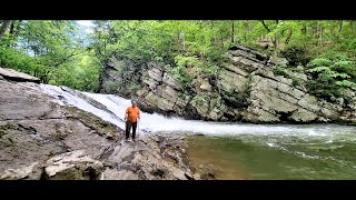 North Fork Patterson Creek Falls on Greenland Gap Road in Mineral County, WV
