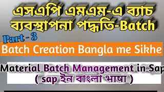 SAP MM - Batch Management | batch management in begali | cl02 sap | batch classification in sap CT04
