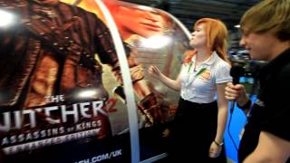 Namco Bandai at the Turtle Beach Booth withHollie B! Gadget Show Live 2012