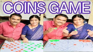 Wife husband 16 beads classical strategy coins game #coins #challenge #gaming @komala501 @Thiru7645 