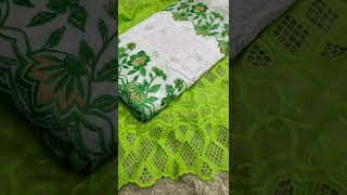 Combination brodé prestige double largeur 5 yards #adas #tivaouane #