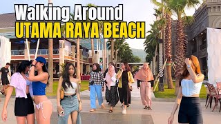INDAH dan BERSIH❗️KESAN BERJALAN SORE di PANTAI UTAMA RAYA BEACH Situbondo Indonesia 🇮🇩 WALK AROUND