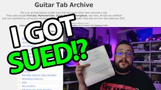 Where to download the ENTIRE Guitar Tab Archive (And how I got SUED!?)