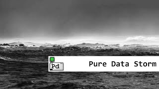 A one minute storm created with Pure Data