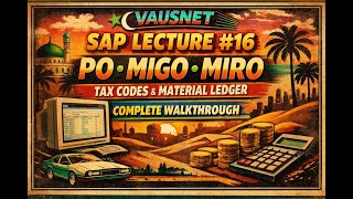 SAP FICO Lecture 16 | PO, MIGO, MIRO,Tax Codes, MIGO_GI & Material Ledger Stock View – FULL Tutorial