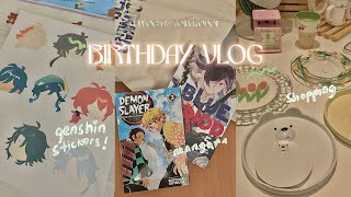 birthday vlog : journaling, mini manga haul, arcade, bunny cafe, carnival