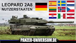 Over 1000 new Leopard 2A8 main battle tanks - List of all countries