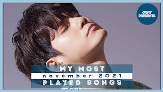 top 50 most played songs - november 2021
