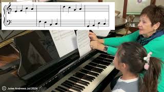 26 July 2024 Lesson 6 Teaching piano students to read music.