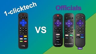1-clicktech Remote vs Official Roku Remotes