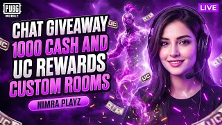 PUBG MOBILE LIVE CUSTOM ROOM UC & CASH REWARD ROOMS🧿🔥 |#pubgmobile #pubgmnextstarprogram  #pubgms29
