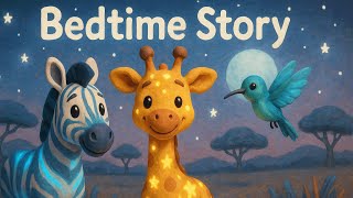 Bedtime stories for Kids: The Lost Giraffe's Journey Home | Stories for toddlers with Glowing Stars