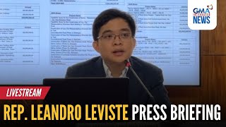 LIVE - Batangas 1st district Rep. Leandro Leviste press briefing - Replay | GMA Integrated News