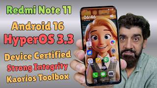 Install HyperOS 3.3 Android 16 ON Redmi Note 11 😍😉