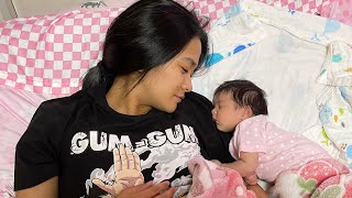 1 MONTH OLD NA SI BABY STAR⭐️❤️❤️👧👧 #babystar #baby #babygirl  #youtube #cuddle #time
