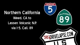 Drive to Lassen Volcanic National Park, California Dashcam Drivelapse