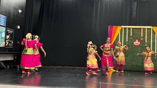 Lakshmi Ashatakam dance by Varshitha at Diwali event Princeton